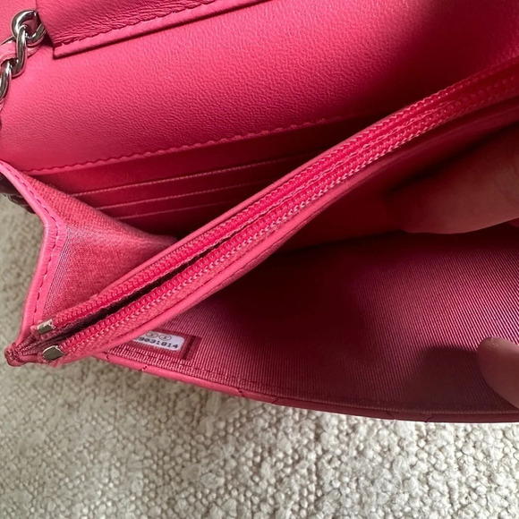 Chanel Barbie Pink Wallet on  Chain WOC - Picture 9 of 14